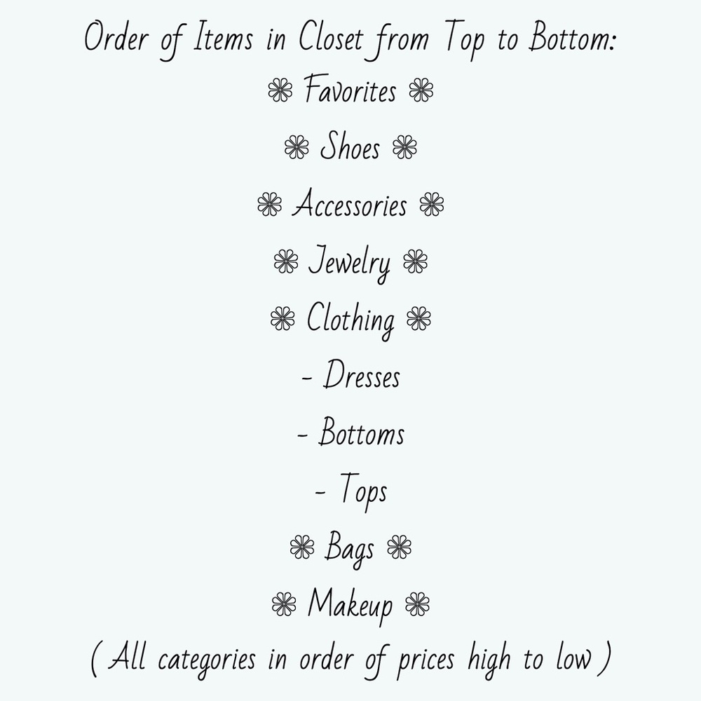 CLOSET ORDER